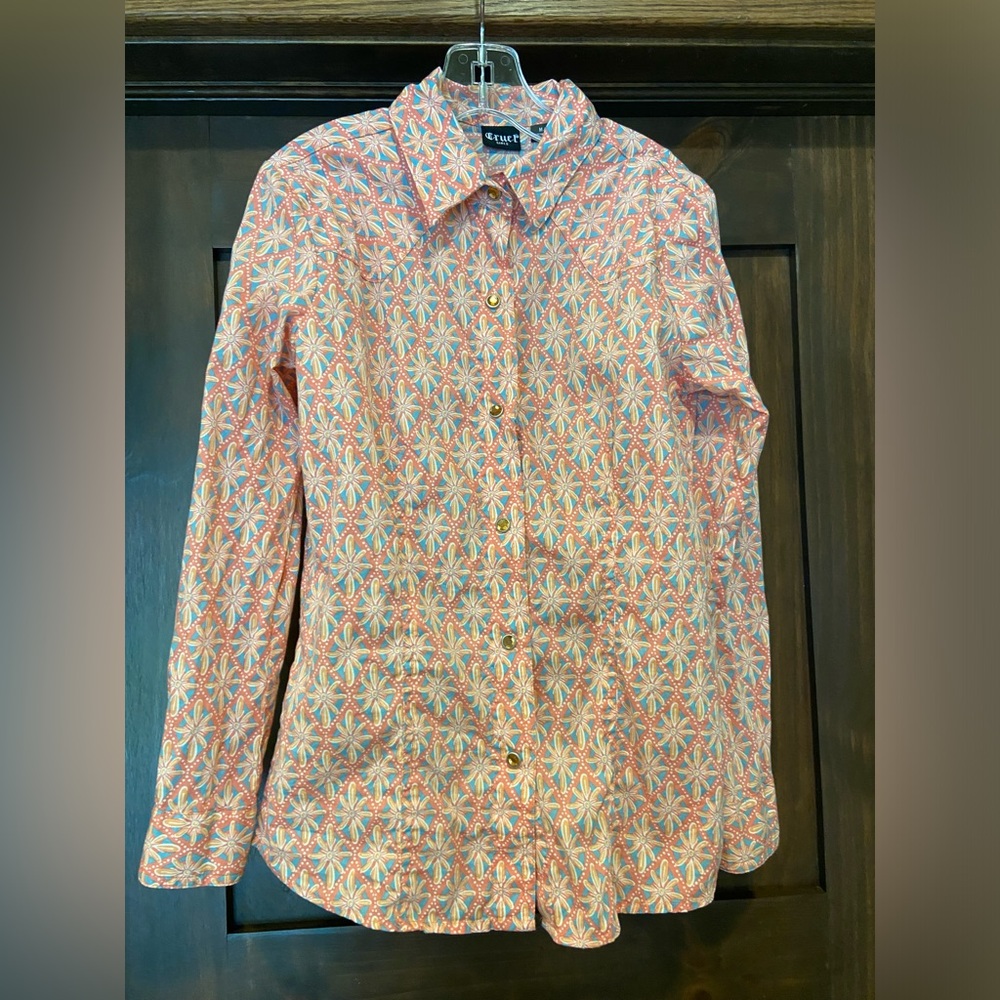 Cruel Girl Long Sleeve Button-up - Girls size medium/8